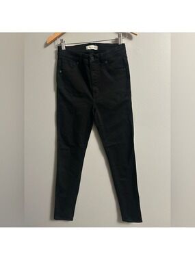 Madewell 10” High Rise Skinny Black Jeans Size 28